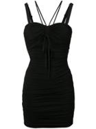 Dolce & Gabbana Ruched Cut-out Dress - Black
