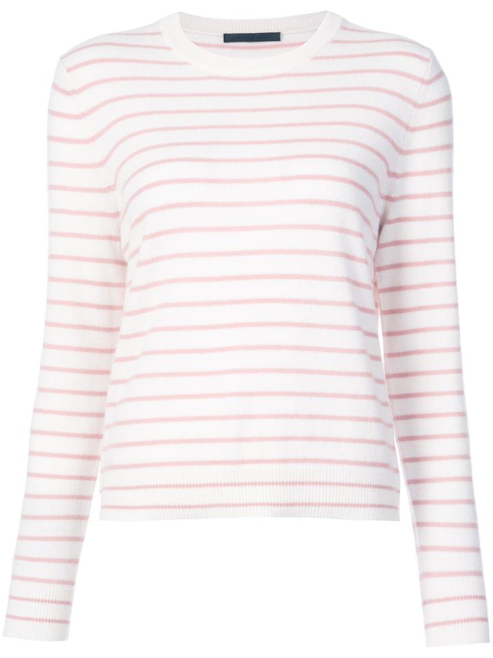 Jenni Kayne Striped Round Neck Jumper - Nude & Neutrals