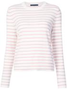 Jenni Kayne Striped Round Neck Jumper - Nude & Neutrals