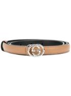 Gucci Gg Buckle Belt - Nude & Neutrals