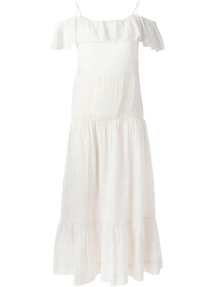 Iro Ruffled Off Shoulder Dress