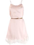 Liu Jo Satin Slip Dress - Pink