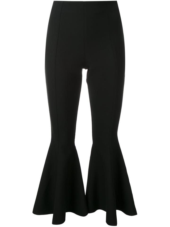 Georgia Alice Pirate Cropped Flared Pants, Women's, Size: 6, Black, Cotton/polyester/spandex/elastane/viscose