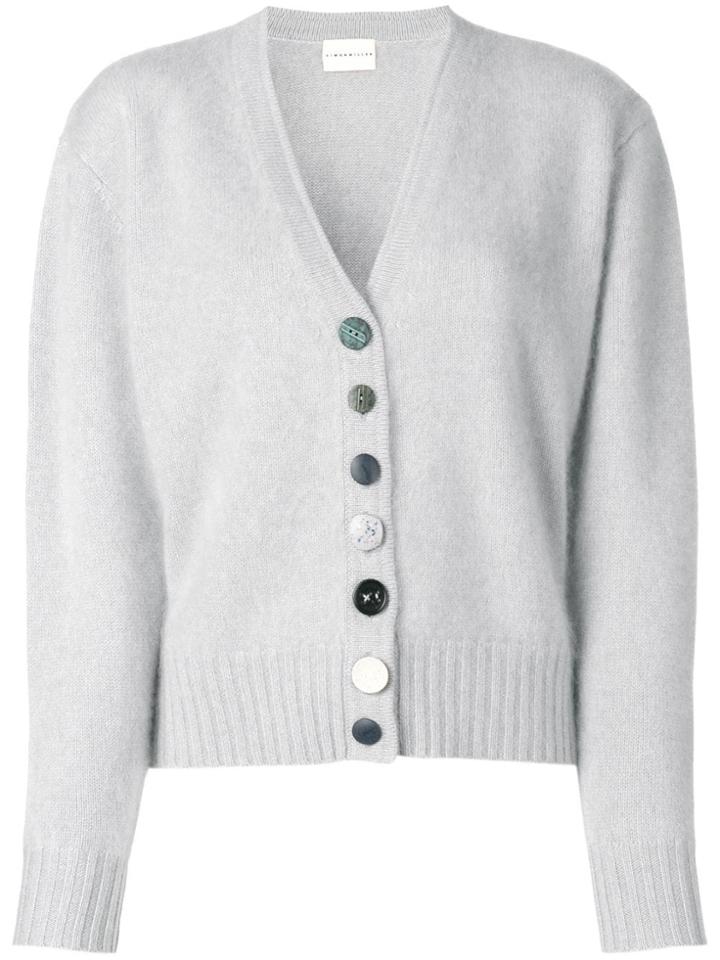 Simon Miller Contrast Button Cardigan - Grey