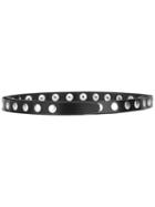 Mm6 Maison Margiela - Studded Belt - Women - Leather/brass - One Size, Black, Leather/brass