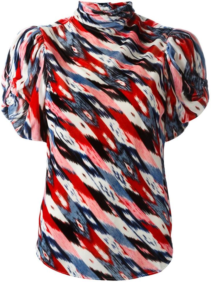 Isabel Marant Étoile - 'link' Velvet Top - Women - Silk/rayon - 38, Silk/rayon