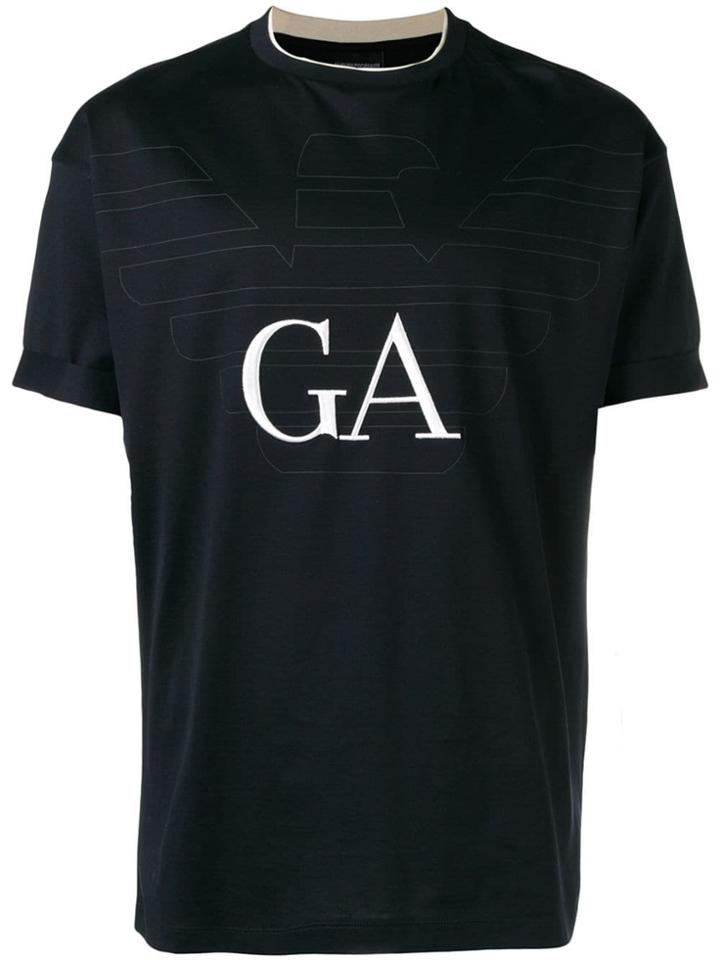 Emporio Armani Ga Print T-shirt - Blue