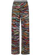 Missoni - Knitted Wide-leg Trousers - Women - Silk/cotton/spandex/elastane/rayon - 40, Silk/cotton/spandex/elastane/rayon