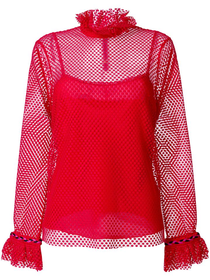 Philosophy Di Lorenzo Serafini High Neck Layered Blouse