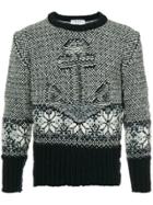 Thom Browne Embroidered Long-sleeve Sweater - Multicolour