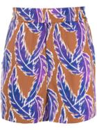 You As Patterned Chino Shorts - Blue