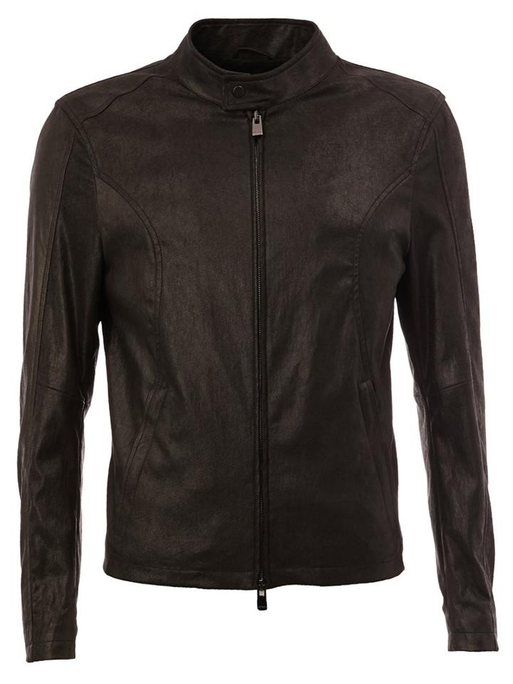 Drome Band Collar Jacket, Men's, Size: Xxl, Black, Polyester/viscose/leather