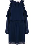 Michael Michael Kors Cold Shoulder Dress - Blue