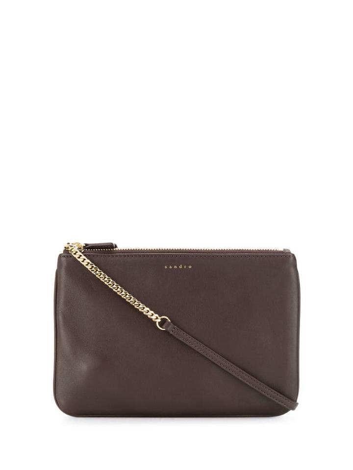 Sandro Paris Addict Crossbody Bag - Brown