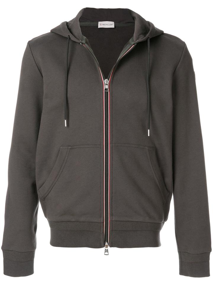 Moncler Zip Front Hoodie - Green