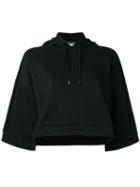 Puma Wide Sleeve Cropped Hoodie, Women's, Size: Small, Black, Cotton/polyester