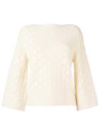 See By Chloé Open Knit Jumper, Women's, Size: Small, Nude/neutrals, Acrylic/nylon/spandex/elastane/wool