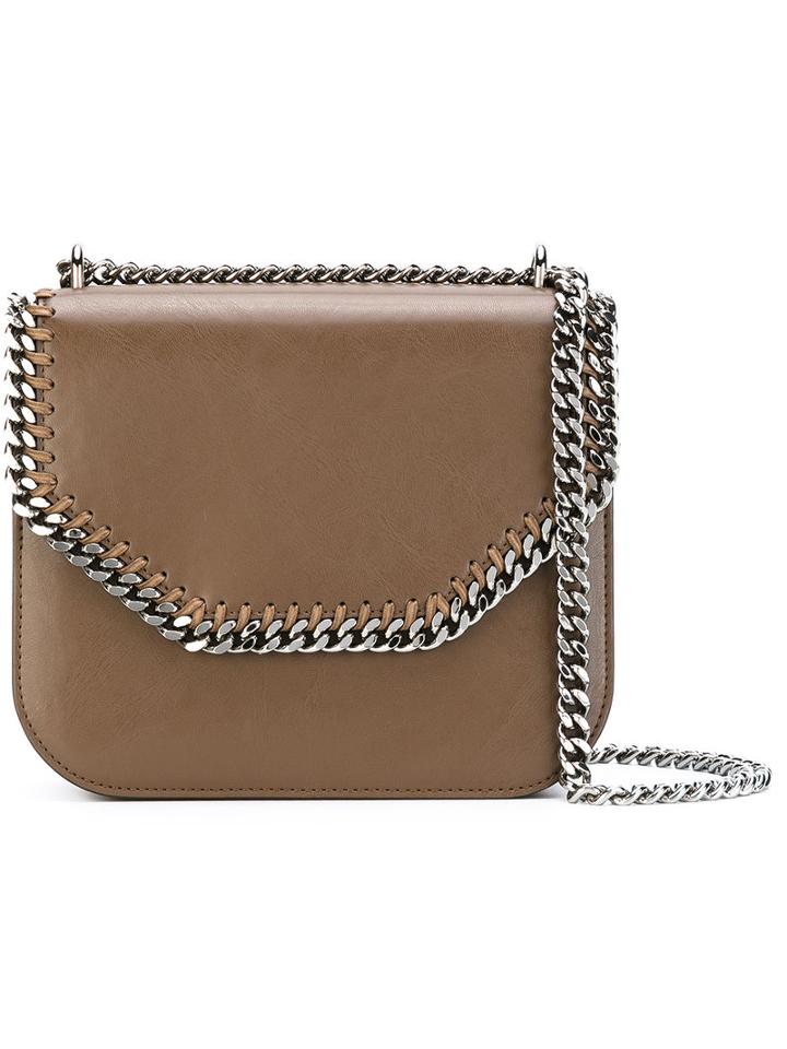 Stella Mccartney - 'falabella' Shoulder Bag - Women - Cotton/polyester/polyurethane - One Size, Brown, Cotton/polyester/polyurethane