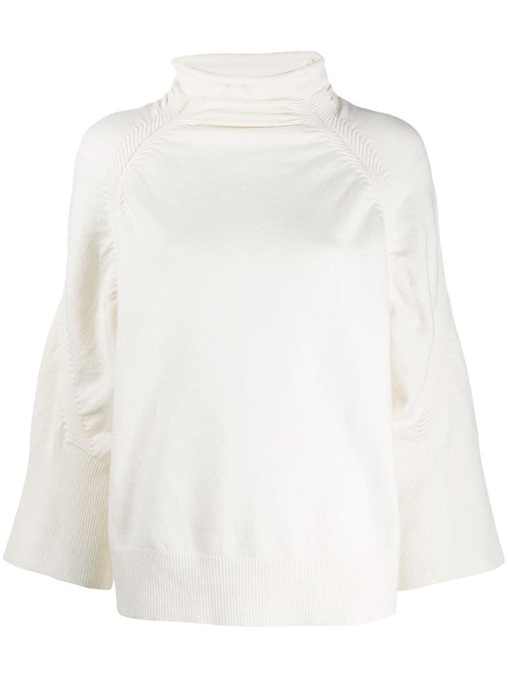 By Malene Birger Turtleneck Knitted Jumper - White