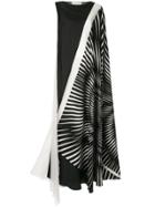 Alberta Ferretti Asymmetric Shift Dress - Black
