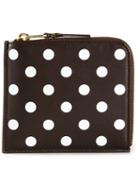Comme Des Garçons Wallet 'polka Dots Printed' Zip-around Wallet