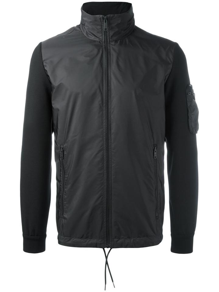 Prada Zipped Jacket, Men's, Size: Small, Black, Polyamide/polyester/spandex/elastane/viscose