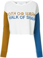 Walk Of Shame Logo Knit Jumper - Grey