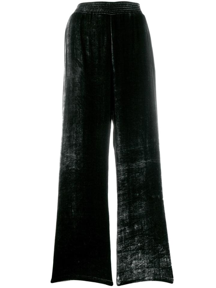 Roberto Collina Textured Palazzo Trousers - Grey