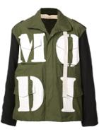 Maison Mihara Yasuhiro Painted Military Jacket - Green