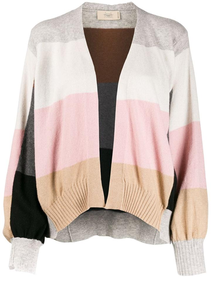 Maison Flaneur Wide Stripes Cardigan - Black