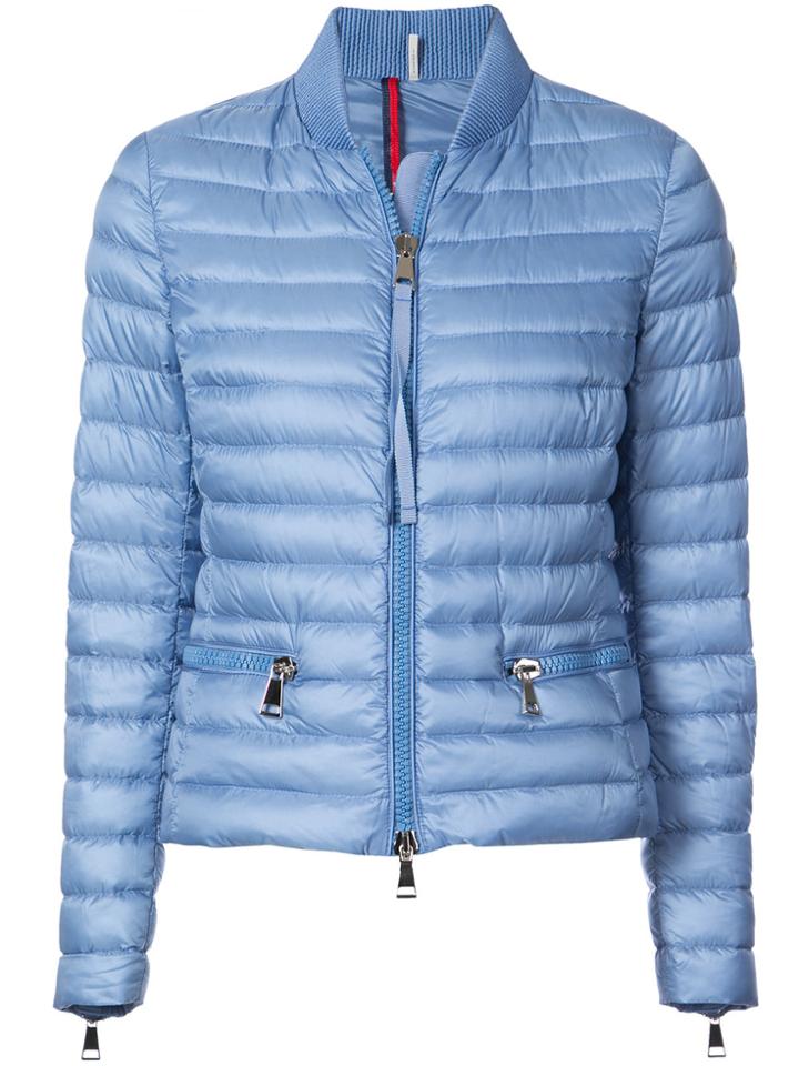 Moncler Long Sleeved Padded Jacket - Blue