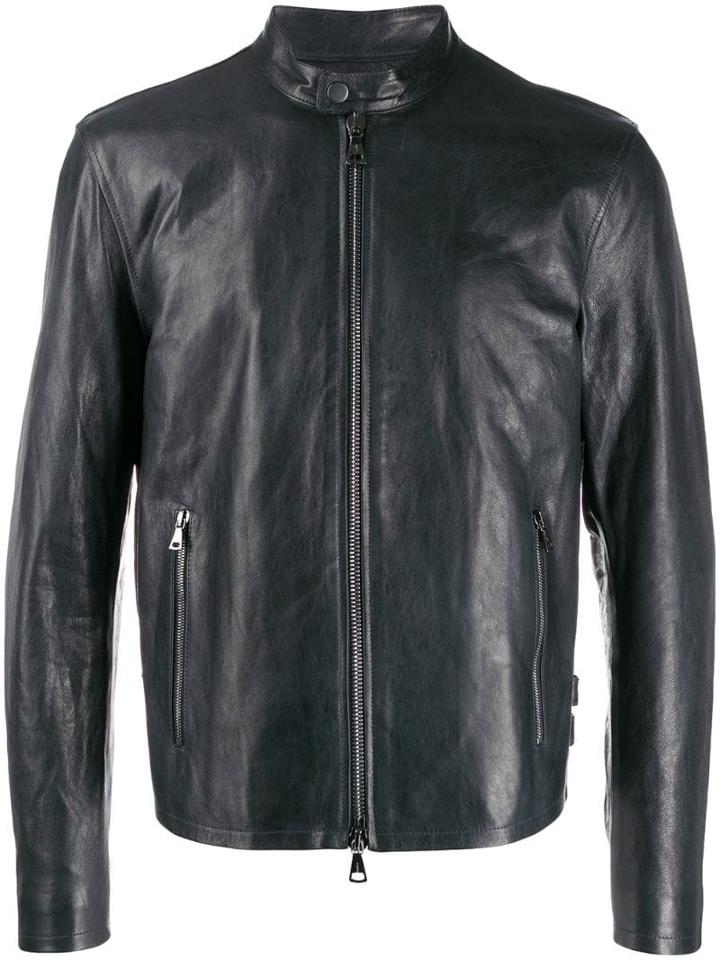 John Varvatos Moto Jacket - Blue