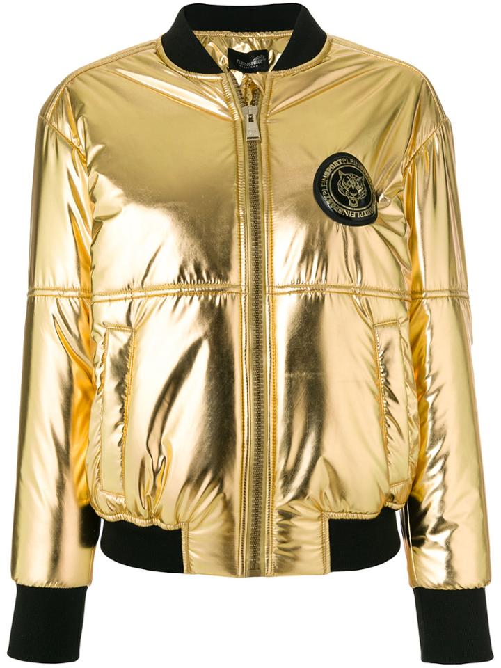 Plein Sport Metallic Bomber Jacket