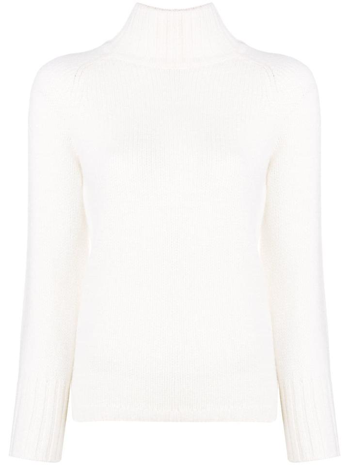 Vince High Neck Sweater - White