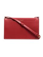 Saint Laurent Red Catherine Leather Shoulder Bag