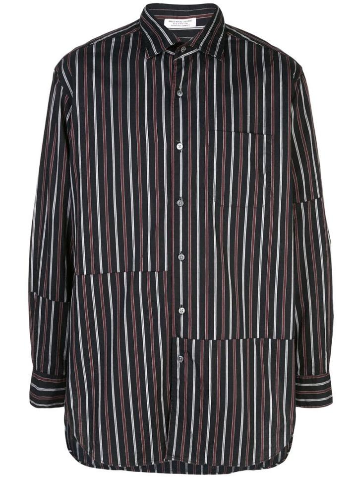 Engineered Garments Asymmetric Stripe Shirt - Blue