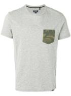 Woolrich - T-shirt With Camouflage Pocket - Men - Cotton - Xl, Grey, Cotton