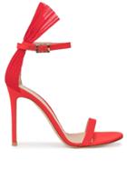 Gianvito Rossi Pleat Detail Sandals - Red