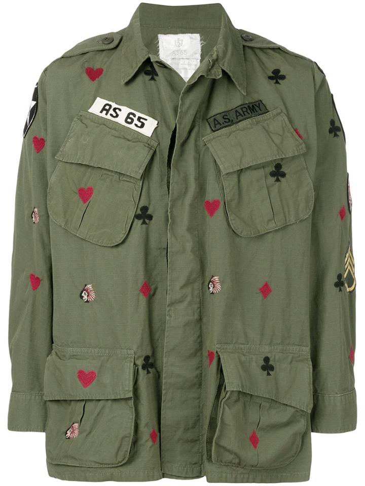 As65 Printed Army Jacket - Green