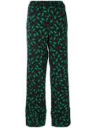Marni Elasticated Patterned Trousers - Black