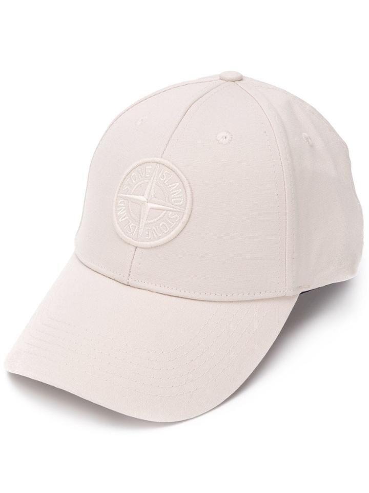 Stone Island Embroidered Logo Cap - Neutrals