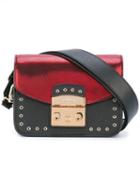 Furla Two-tone Shoulder Bag, Women's, Red, Leather/metal (other)