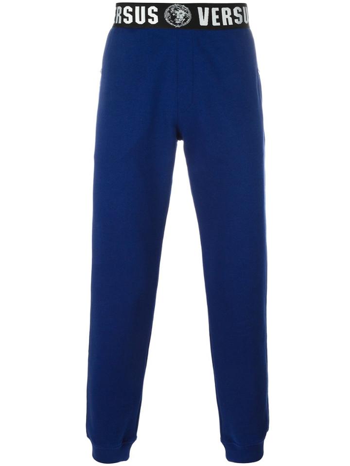 Versus Logo Waistband Sweatpants - Blue
