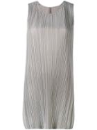 Pleats Please By Issey Miyake - Pleated Shift Dress - Women - Polyester - 4, Grey, Polyester