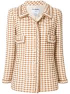 Chanel Pre-owned Woven Patterned Slim Jacket - Neutrals