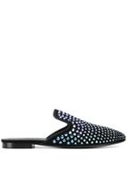 Giuseppe Zanotti Jeffrey Rhinestone Mules - Black