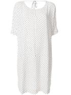 Twin-set Polka Dot Flared Dress - White