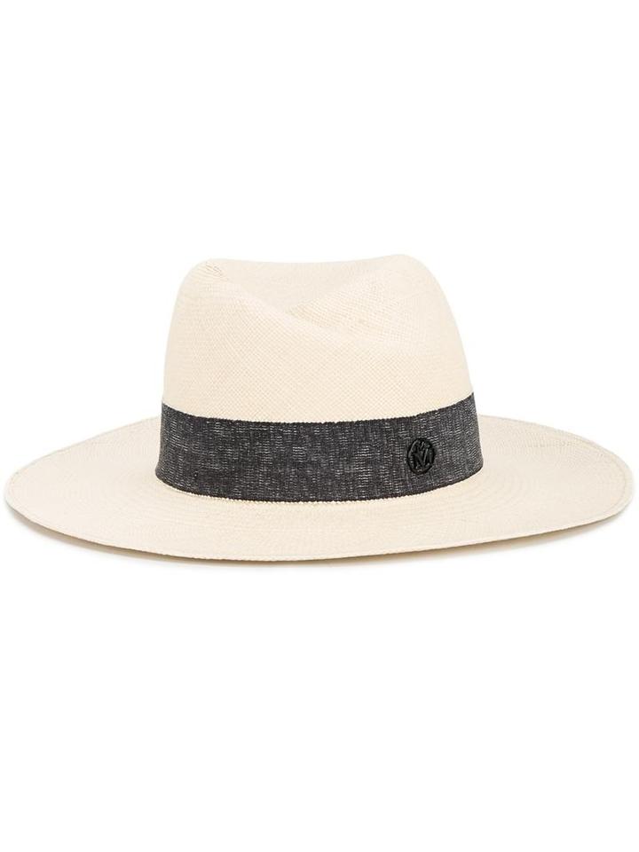 Maison Michel 'virginie' Hat, Women's, Size: Small, Nude/neutrals, Straw