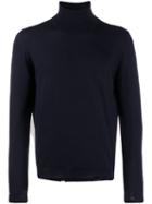 Golden Goose Distressed Turtle Neck Knitted Sweater - Blue