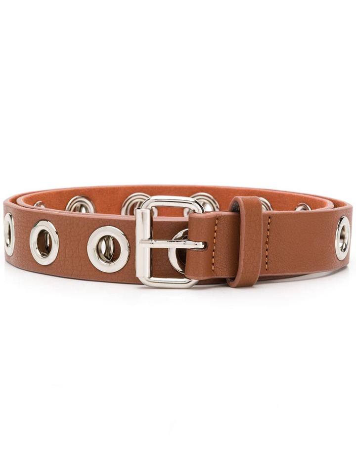 B-low The Belt Eyelet Details Belt - Brown